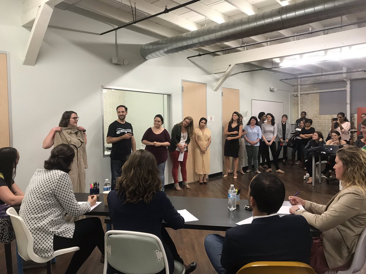 _StartHereNow's tweet photo. Emily Cloud is starting off our night pitching her clothing company, Cloud FR.  Safe fire retardant clothing for women in the workforce. Thank you Emily! 
#shn18 #houston #pitchwars https://t.co/8pl26jrw79