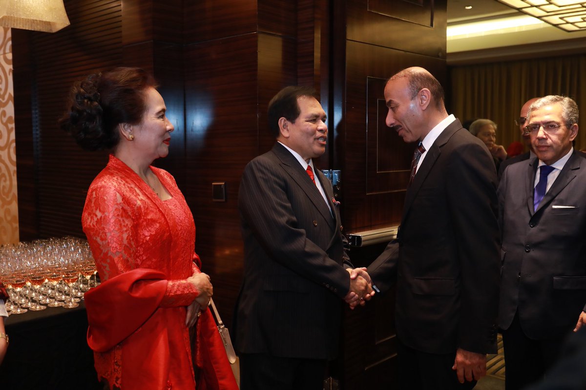 KBRI_Beijing's tweet image. Resepsi diplomatik HUT RI ke-73 di Beijing, 26 September 2018 dihadiri oleh Wakil Menteri Luar Negeri RRT, Kong Xuanyou, Deputi Koordinasi Bidang Infrastruktur Kemenko Maritim, Bapak Ridwan Djamaluddin dan Deputi Promosi Penanaman Modal BKPM, Bapak Andi Maulana. @Kemlu_RI #dubes