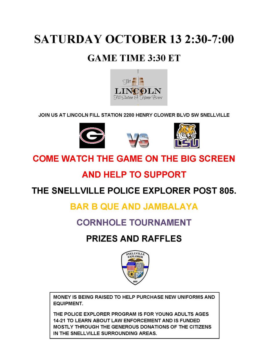 SnellvillePD's tweet image. To support our Explorer program