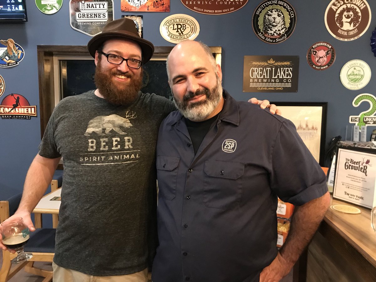 BeerGrowlerWS's tweet photo. Thanks again to Daniel’s cousin Mike of @2spbrewing for bringing us some amazing beer from PA! We’ve still got some left but it won’t last long- come by to try a pint and a fill!
#myws #WSNC #tbg #wsbeer #beerandcousins https://t.co/3YwELraLUD