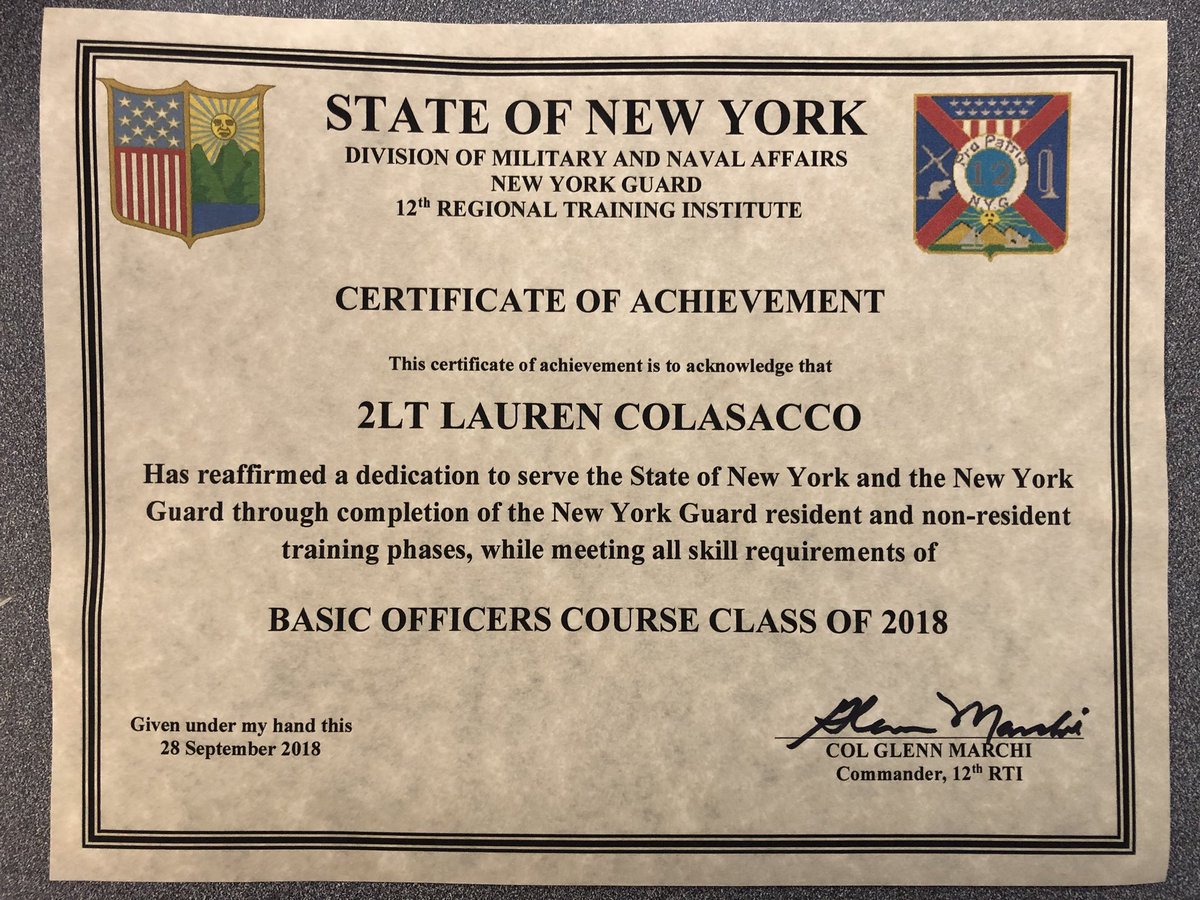 Congratulations to NeuropsychCPS’ graduate intern clinician 2nd Lieutenant Lauren Colasacco on her completion of basic officer course with the NY State guard. We are certain she will continue to provide quality mental health services for the guard’s medical unit. Hooah!