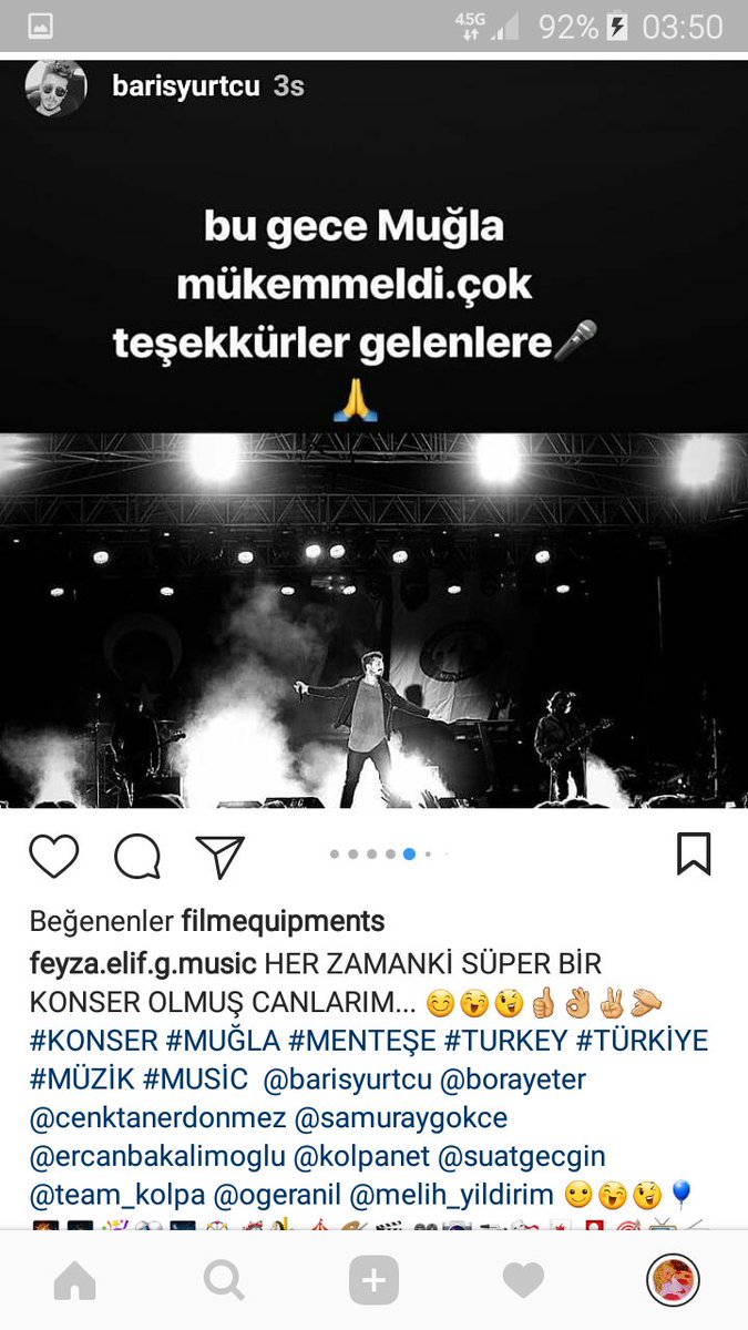 FEG0603's tweet photo. HER ZAMANKİ SÜPER BİR KONSER OLMUŞ CANLARIM... 😊😄😉👍👌✌👏 #KONSER #MUĞLA #MÜZİK @barisyurtcu @boraYeter @cenktanerdonmez @samuraygokce @ercanbakalimoglu @kolpaNet @suatgecgin @team_kolpa @ogeranil @melihyldrm__ #BARIŞYURTCU #BORAYETER #CENKTANERDÖNMEZ #SAMURAYGÖKÇE #KOLPA https://t.co/aHOADEwGYd