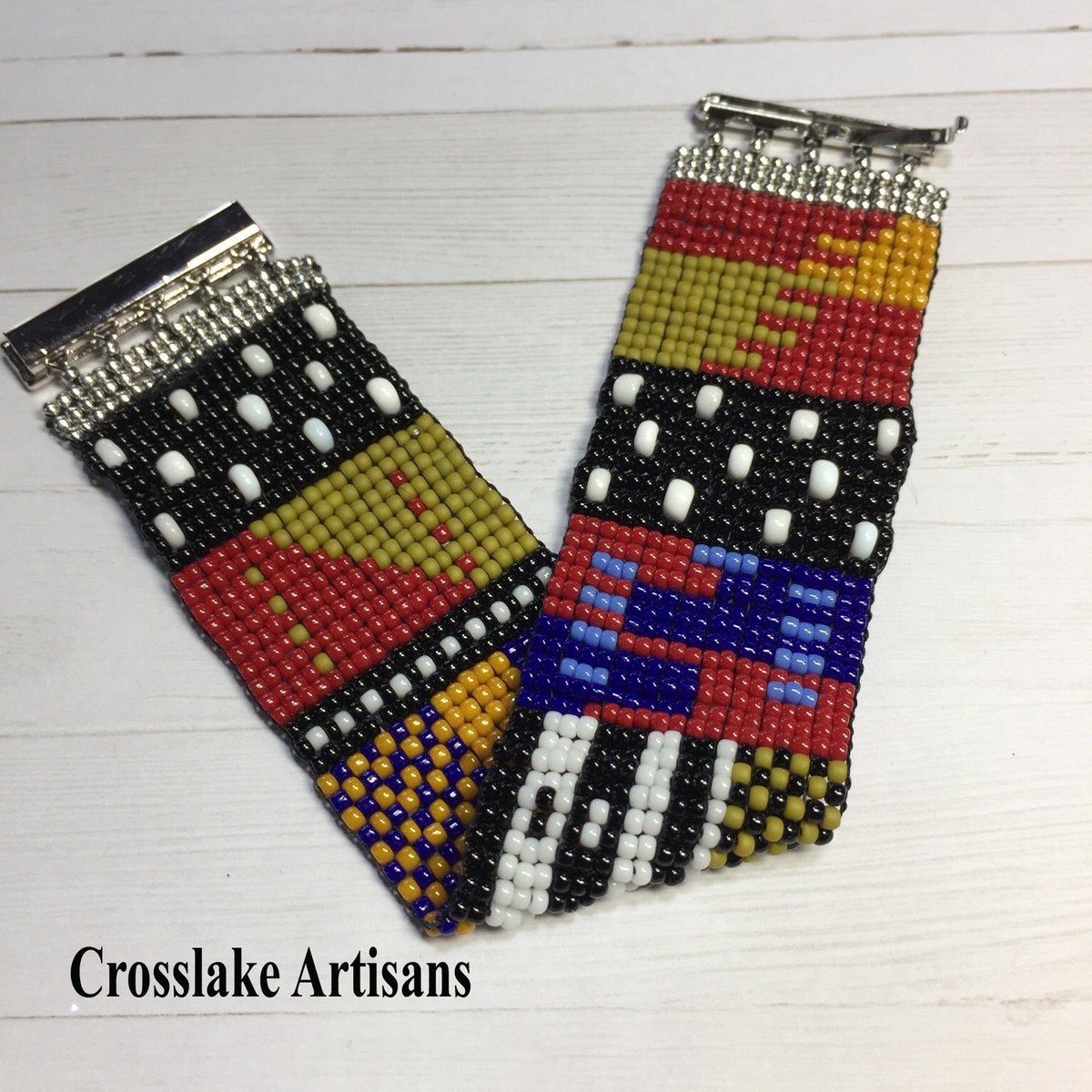crosslakeart's tweet photo. Excited to share this item from my #etsy shop: Beaded cuff bracelet, beaded wrap bracelet #beadedbracelet https://t.co/9adiR6J7yv https://t.co/ru23NMFw3B
