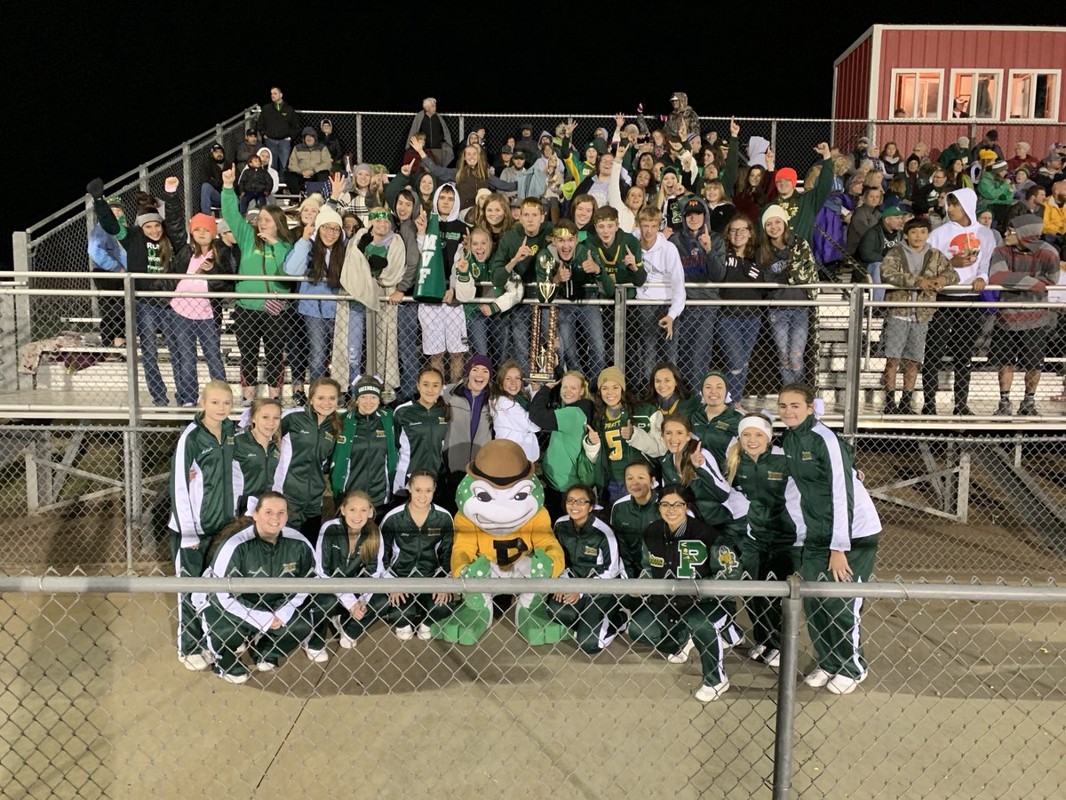 PrattAD's tweet photo. The Greenbacks win the War on 54 Food Drive by collecting 6675 items for the Pratt Food Bank soundly defeating the Kingman Eagles!  A big THANK YOU to the the students at PHS, LMS and Southwest.  Special THANKS to the Pratt community for their huge support! https://t.co/n3MhYEpbBI