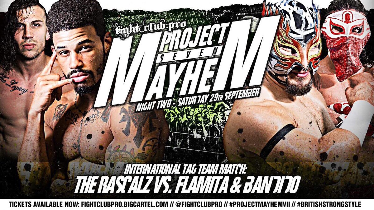 ZacharyWentz's tweet photo. Night 1 of #ProjectMayhemVII was too sick!!! Can’t wait to see what Night 2 brings!!! Rascalz bringing the heater!!!🔥🔥🔥@Fightclubpro https://t.co/Q9uM3h6jpa