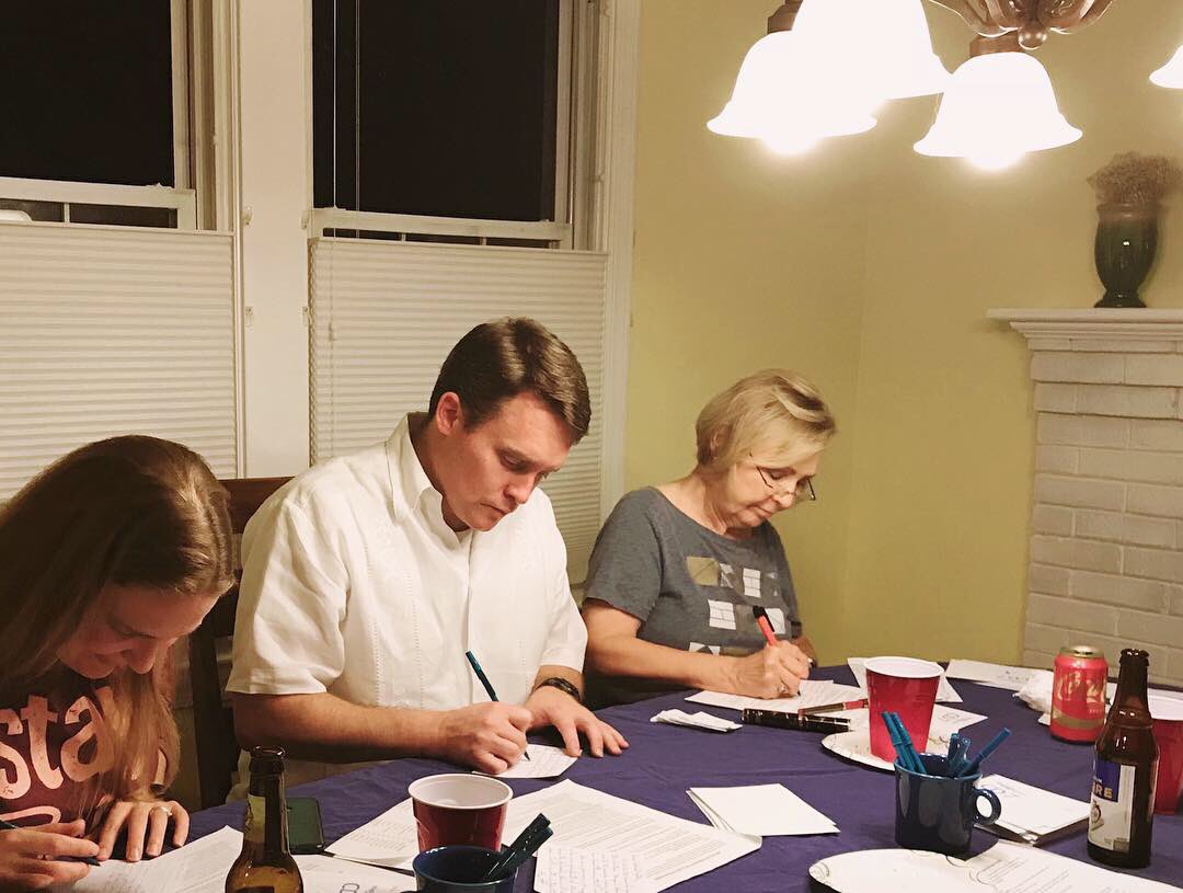 Matt4Arlington's tweet photo. Wonderful time helping out this evening at the Post Card Happy Hour for our friend Abigail Spanberger running for U.S. Congress in Virginia’s 7th District. Thanks to the Kappler’s for a great event! #BlueWave #Democratssupportingdemocrats #WhenWeVoteWeWin @SpanbergerVA07 https://t.co/C5LHZPSmxK