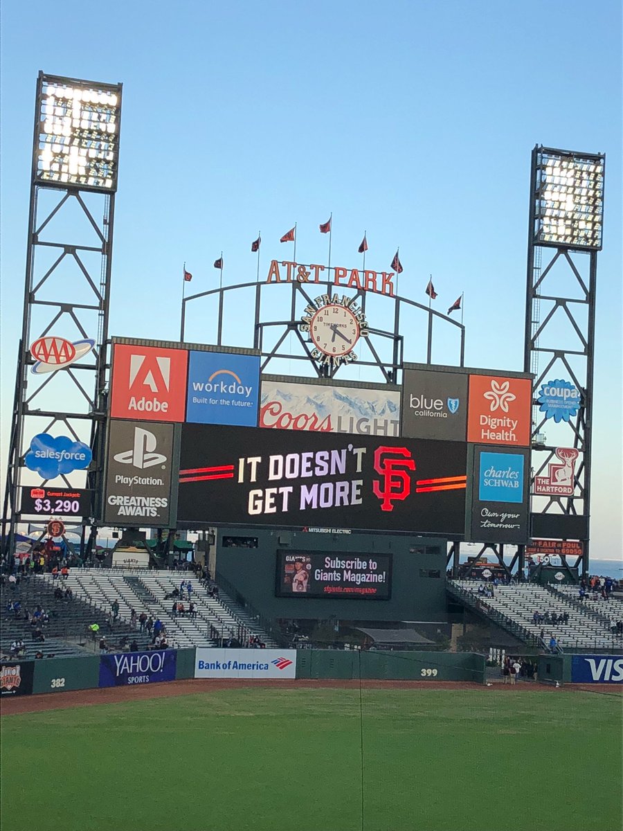 Back where the career started. #sfgiants thanks for the tickets <a href="/giantscommunity/">Giants Community Fund</a> <a href="/BlaineRidesOn/">Blaine Mauldin</a>