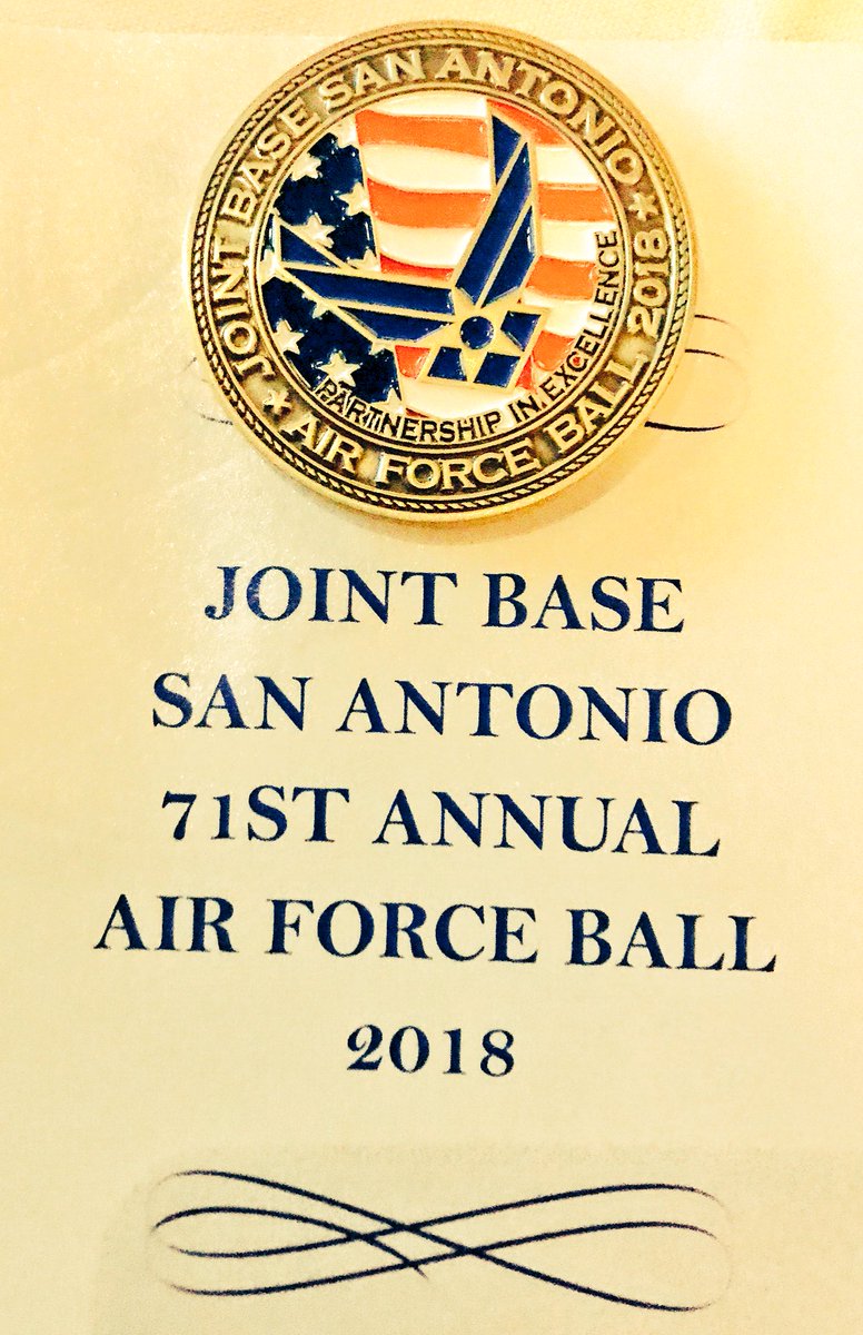 I am humbled to serve as Honorary Commander@ U.S.A.F. Ball #300sa