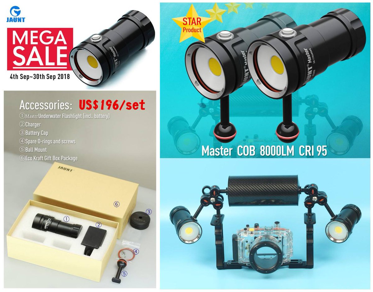 Divepro(JAUNT) Diving light-Sunday Wong tweet media