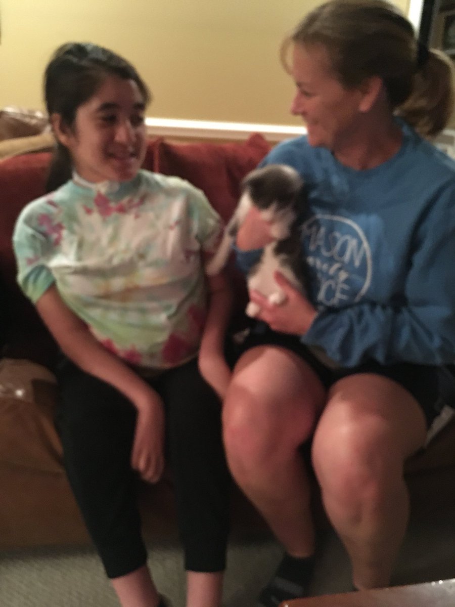 Love when a former student comes to visit me (well maybe she also wanted to see my kitten) #masonmoment