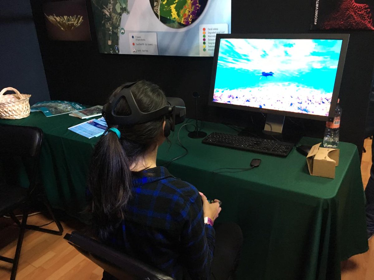 SeagateLATAM's tweet photo. Terminamos el primer día del @vrfestmx conociendo increíbles aplicaciones de la Realidad Virtual en diversos campos.
#VCOMEVIRTUAL #SeagateLATAM #VRFestMX #SeagateVR #VRFestMX2018 https://t.co/vFbBJ408wC