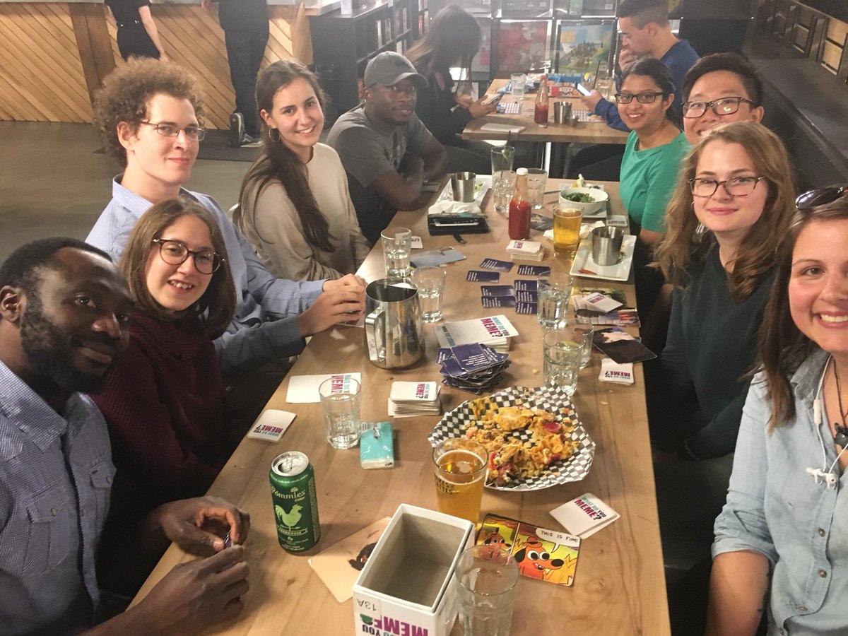 sustainablesam_'s tweet photo. Lab game night to celebrate Yaw’s successful defense✨🙌🏻 #DiamondLab #UofT #PhDlife https://t.co/RUBX3rR2QE