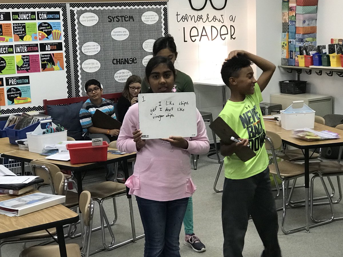 keithferrell4's tweet image. Students reviewed coordinating conjunctions and independent clauses through a fun game named FANBOYS Race...great for accountability of learning #grammarstudy #fun