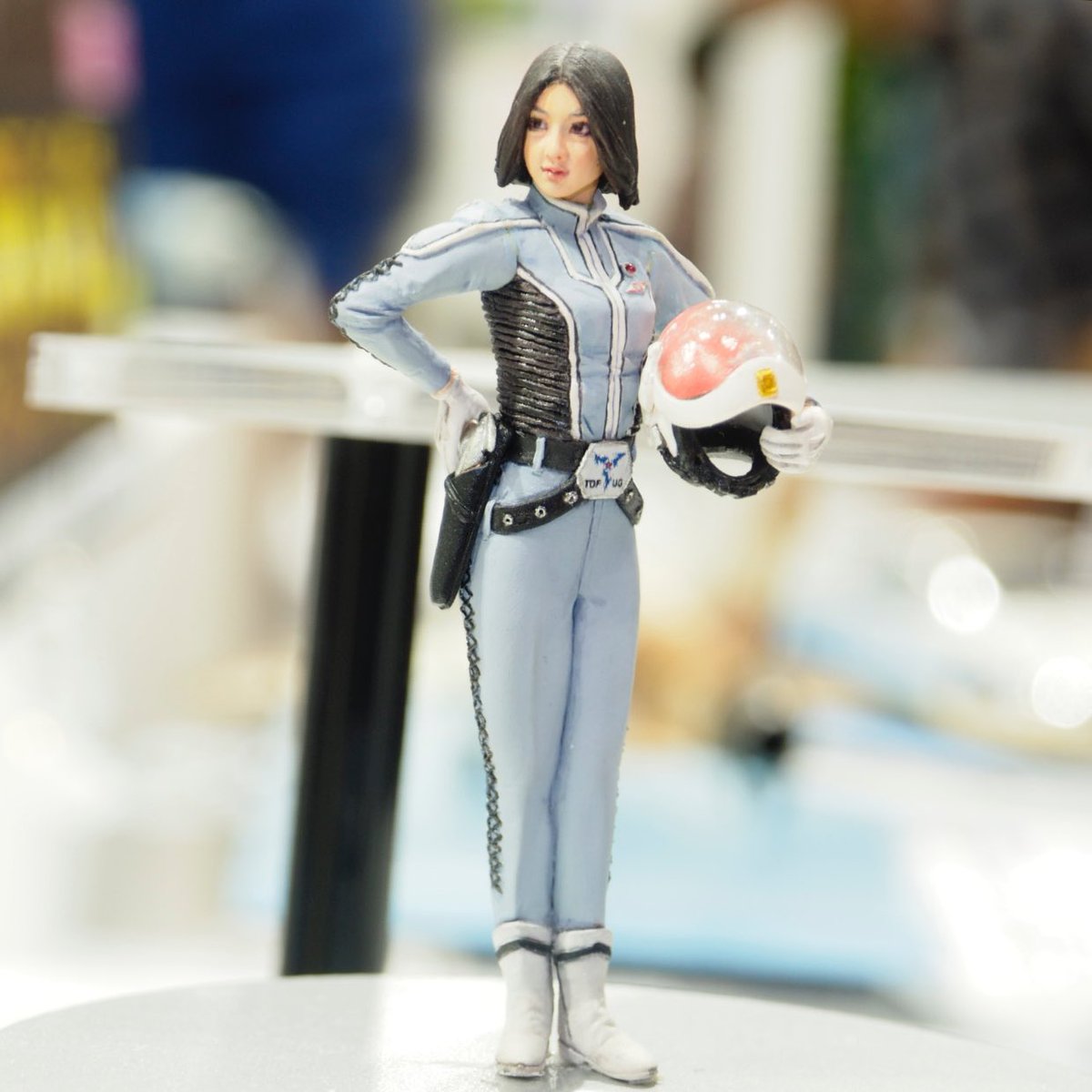 辻村さんが原型を作られたフィギュア ハセガワブースにて多数展示され