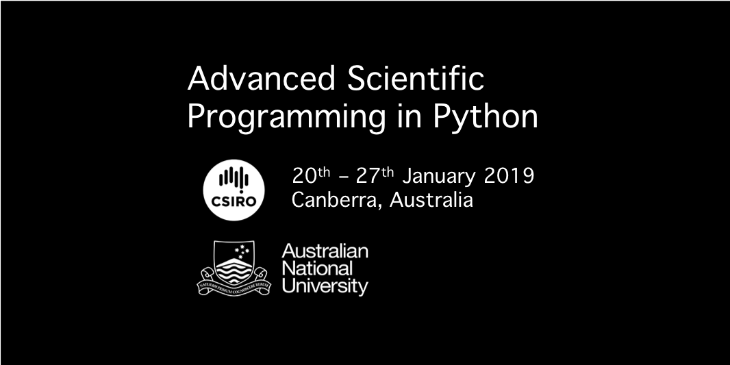 scipyschool's tweet photo. One week to go! Apply now at https://t.co/Go6C90v49D
Turbo-charge your #python #programming skills for #science #research in #Canberra, January 2019. Registration is free, and selected by your motivation letter and profile. Fantastic #ECR opportunity!
Please RT https://t.co/wxQJoN8qX1