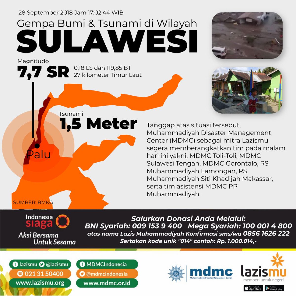 diyahpuspitar's tweet photo. Duka utk Donggala dan Palu @ppnasyiah @LAZISMU @muhammadiyah @mdmc https://t.co/A7SohYjFcn