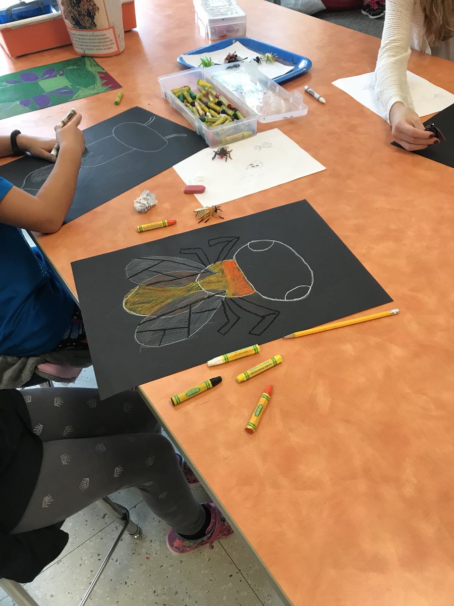 2nd grade bug illustrations from observation #identifyingshapes  <a href="/CocoBCPS/">Stephen J. Coco</a> <a href="/Team_MCES/">Mays Chapel ES</a> @visualartsbcps
