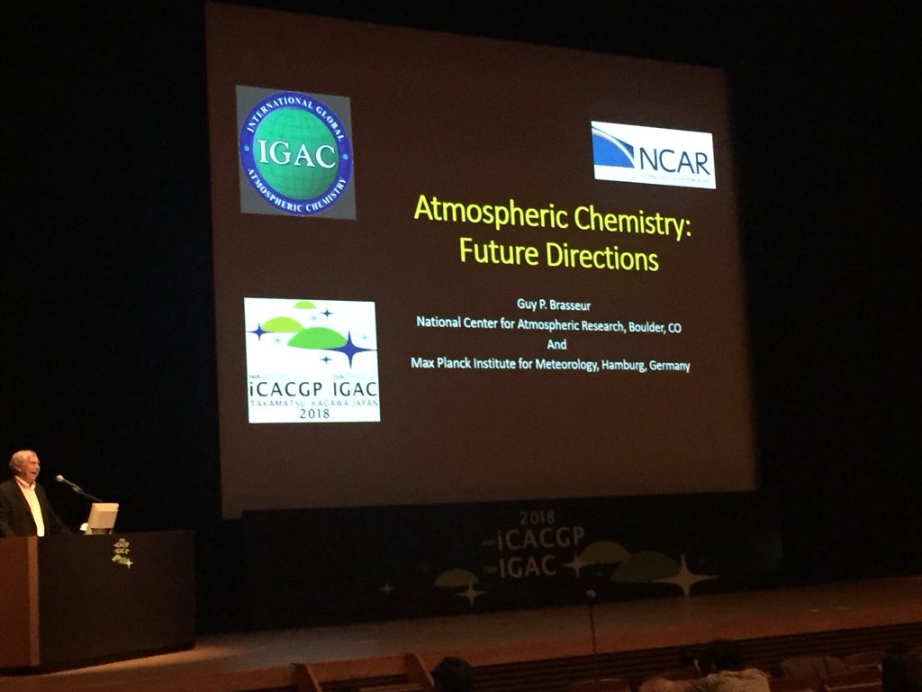 Rehema1234's tweet photo. Great way to finish the #IGAC2018 #iCACGP conference.
Guy Brasseur: Atmospheric Chemistry: Future Directions. @NCAR_Science https://t.co/3WVYHo4q45