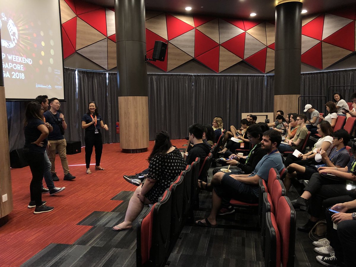 khorkexin's tweet photo. Our awesome facilitators @lalswemel @importlifeaslf @AimAmarit and Belinda are kickstarting day2! #swsg2018 https://t.co/8ItJktyfc9