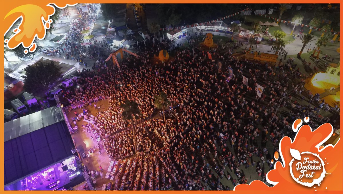 Birbirinden değerli sanatçılara ev sahipliği yapan ve müzik sevenlere kapı açan festivale #FinikePortakalFestivali denir. 🍊🤩