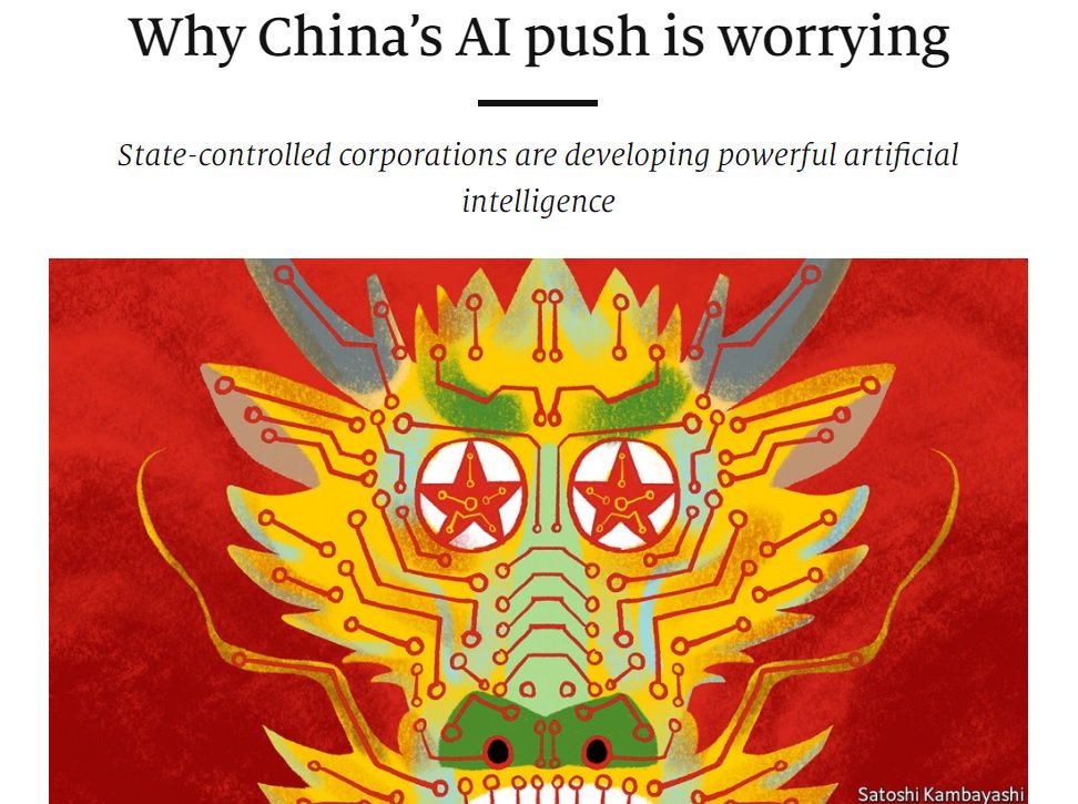 The #AI wars are raging and good will be delivered, however, worth being aware of this article fro the Economist 'Why China's AI push is worrying' ow.ly/wUuy30m15kS