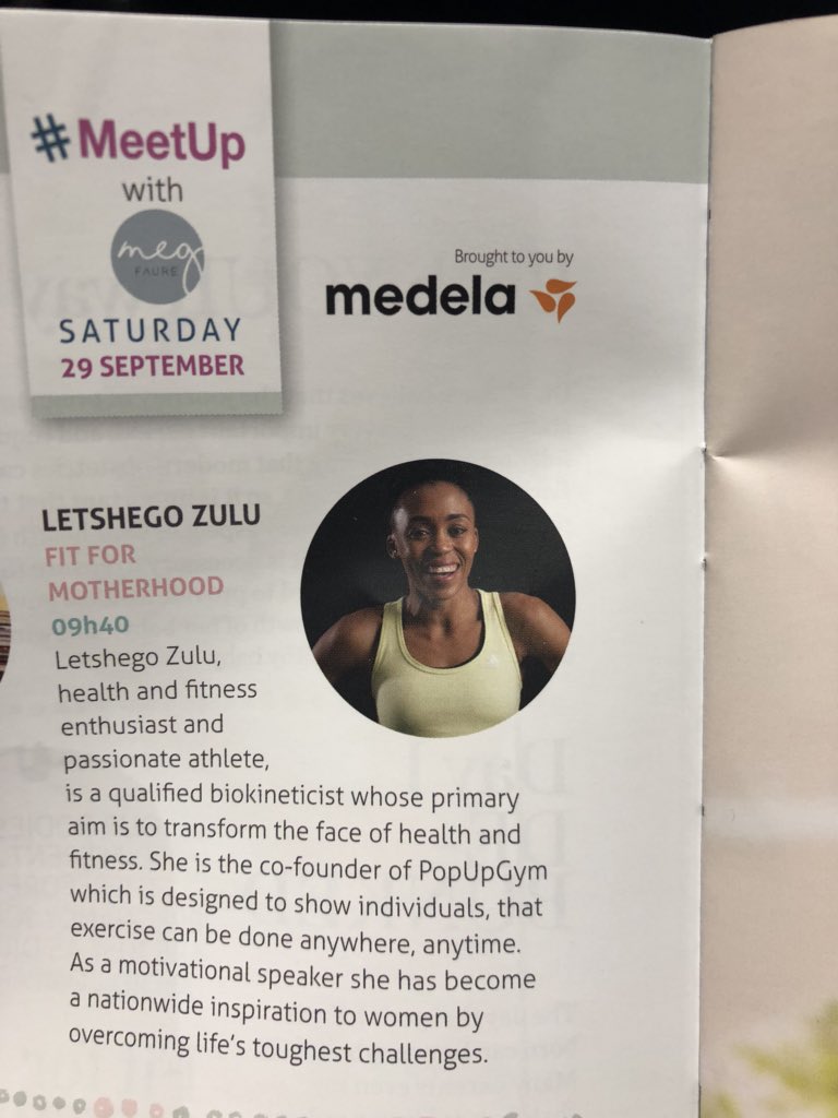 Medela_SA's tweet image. #TheBabyShowSA #babymeetup @TheBabyShowSA @BabyMeetup Health and fitness guru @letshegom  reminds us to keep moving ! We are sitting too much. #medela_sa