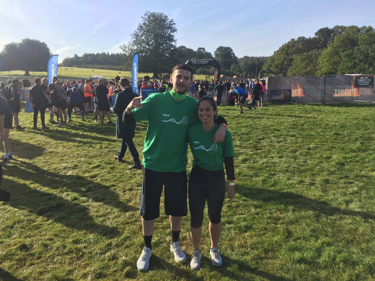 Est_Kho's tweet photo. Customers, partners, new colleagues...come find/run/get muddy with us at #toughmudder London South today! @duosec https://t.co/vj8hYoSI3Z