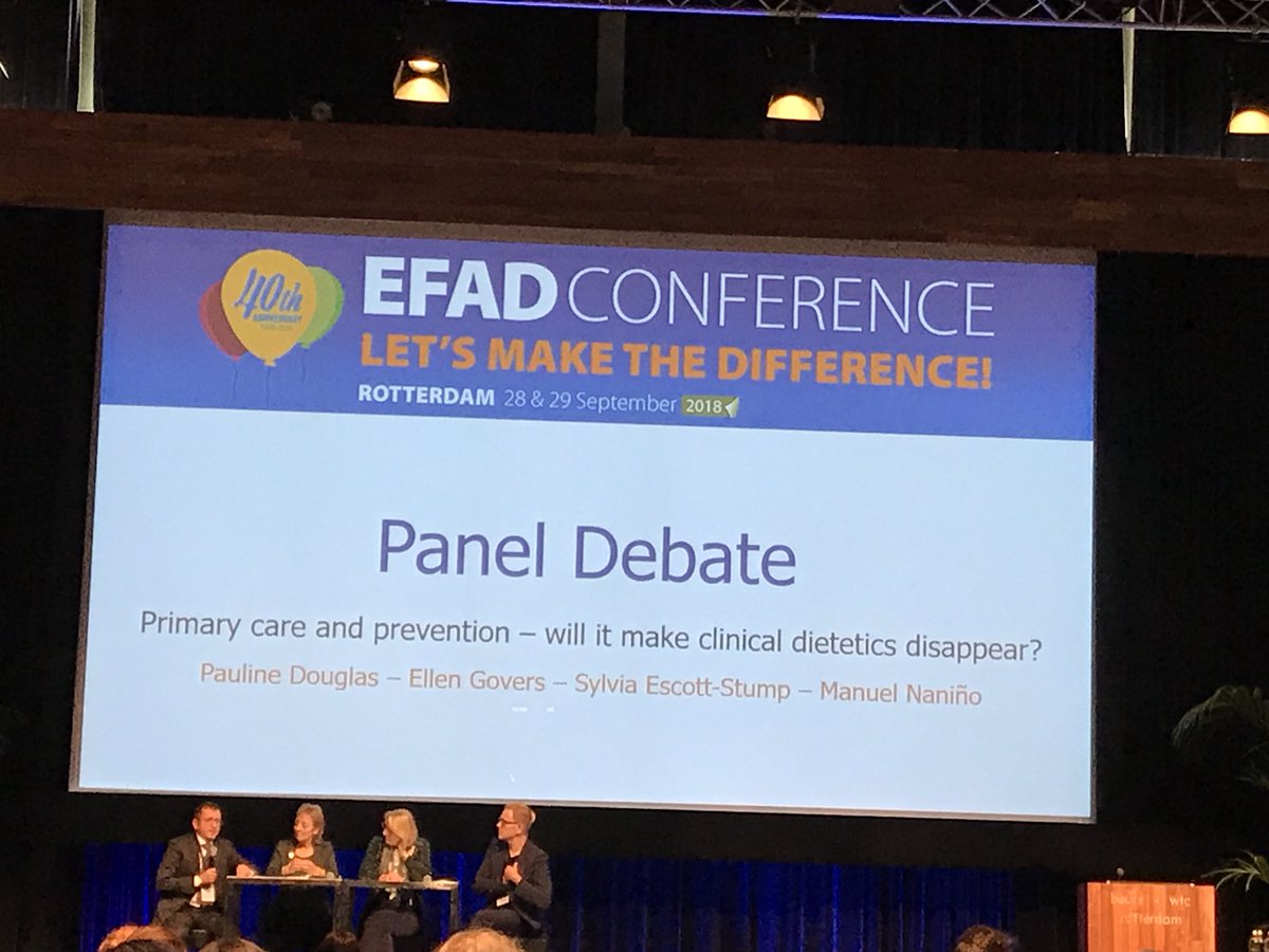 GastonRemmers's tweet photo. Dietitians at Europen #EFAD conference struggle with their role and position. My advice: join forces with patients and citizens to enhance the value of nutritional counselling. Plaform Patient en Voeding and #MDataOG are presenting today! https://t.co/e80PwZP1un