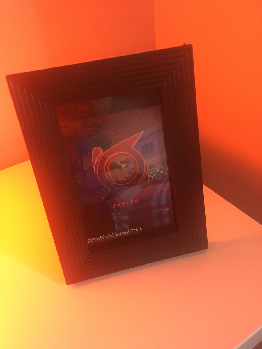 DogsyThe2nd's tweet image. My mum and dad framed that moment I joined Orbit ❤️🔥