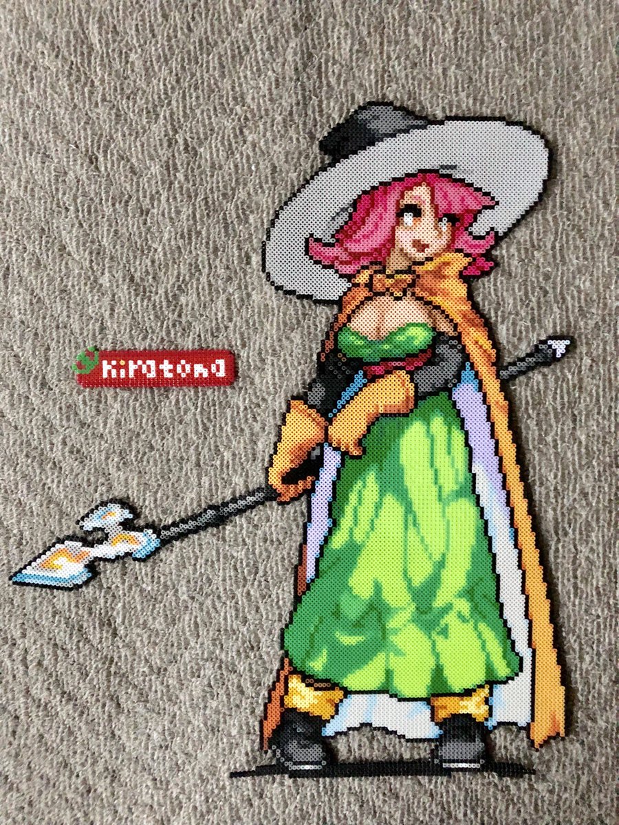 嫌いなトマトも残さず食べる きらとま در توییتر Dq3女魔法使いさんを アイロンビーズ に 理力の杖で殴るタイプですね 名前はやはりドロシーでしょうか 完成度8 9時点で横幅が155cmに到達 何処に飾るんだよ 残るは遊び人 シロスさんの元絵 T Co