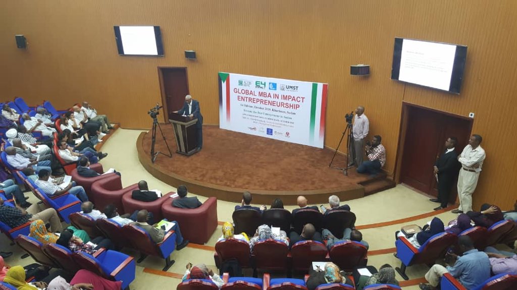 ItalyInSudan's tweet photo. The launch of the first #italosudanese #MBA in #GlobalImpact #GlobalEntrepreneurship kicks off! #Sudan #SudanGo by @AicsKhartoum @E4Impact @VueTel #Ascot #Italy #UMST #Khartoum https://t.co/b1xu1jEYFF