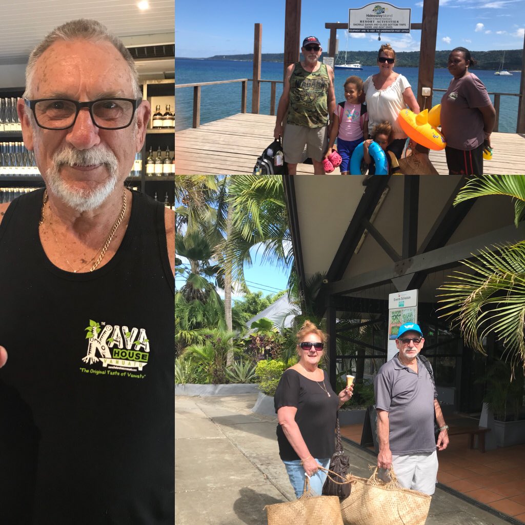 TheKavahouse's tweet photo. Special guests were in #PortVila checking out a few places including #thekavahousevanuatu #KavaDiscoveryTour. They have tasted #VanuatuKava, #KavaCake #KavaChocolate from #aelanchocolate #KavaWine #KavaVinegar from #vanuatucraft , #ReduceAnxiety #ReduceStress #reduceinsomnia https://t.co/SDMdvTNJ9B