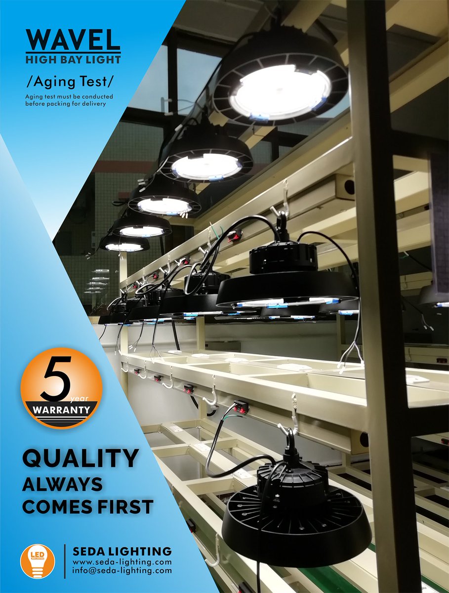 sedalighting's tweet image. Beam angle adjustable LED high bay light | WAVEL series| Aging test conducted on all lights before packing for delivery | In Seda Lighting, quality always comes first | info@seda-lighting.com for more details #sedalighting #beamangleadjustablehighbay #agingtest #qualitycontrol