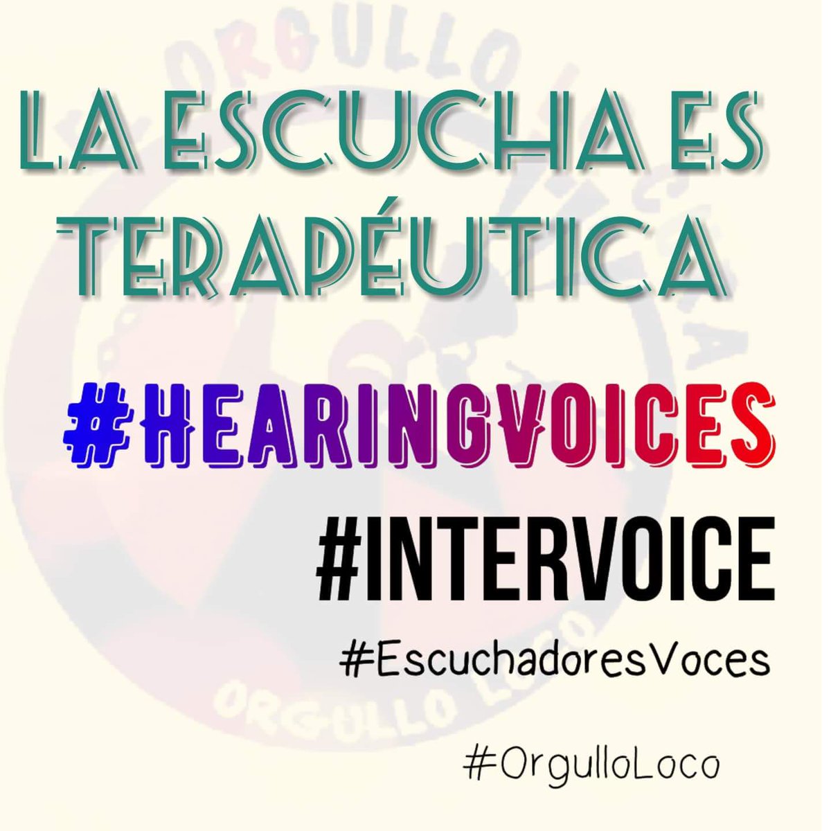 orgullo_loco's tweet photo. La #escuchaesterapéutica, tanto a nivel individual como colectivo. Escuchar y ser escuchado son dos caminos que llevan a la #comprensión del propio dolor y del dolor ajeno #EscuchadoresVoces #HearingVoices #InterVoice #MeMad #NadaSinNosotrXs #AyudaMutua #GAM #OrgulloLoco https://t.co/HRZOInHtDf