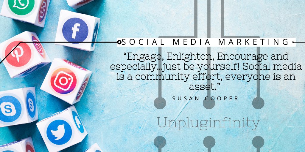UnplugInfinity's tweet photo. “Engage, Enlighten, Encourage and especially…just be yourself! Social media is a community effort, everyone is an asset.”
#SaturdayMotivation #Funday #qoutes #quoteoftheday #unpluginfinity https://t.co/PVFIlgf47k