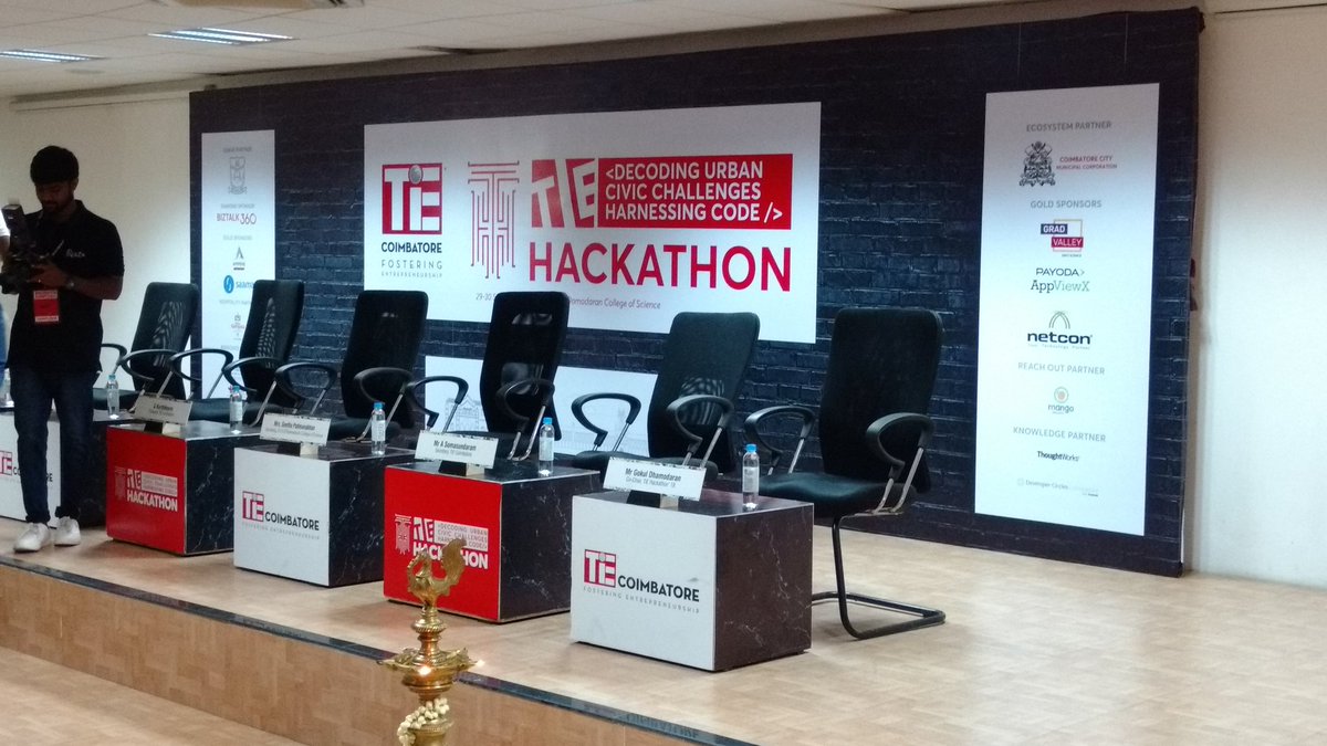 gvmuthu's tweet image. Inauguration of TiE Hackathon 2018 event at GRD CS. Building solutions for efficient smart cities.
#CodeKovai #TIEHackathon2018 #Code4Change
