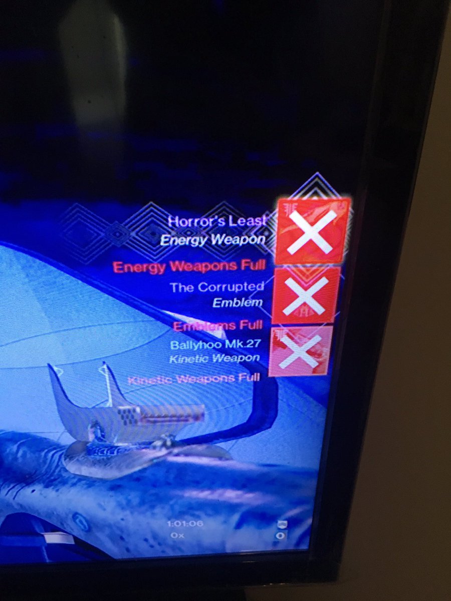 Surpleti's tweet photo. @BungieHelp please help I just dropped the god roll masterwork Horror’s Least from the Nightfall and it gave me a rank 1 not the god roll masterwork! https://t.co/S3cOVPWZPC