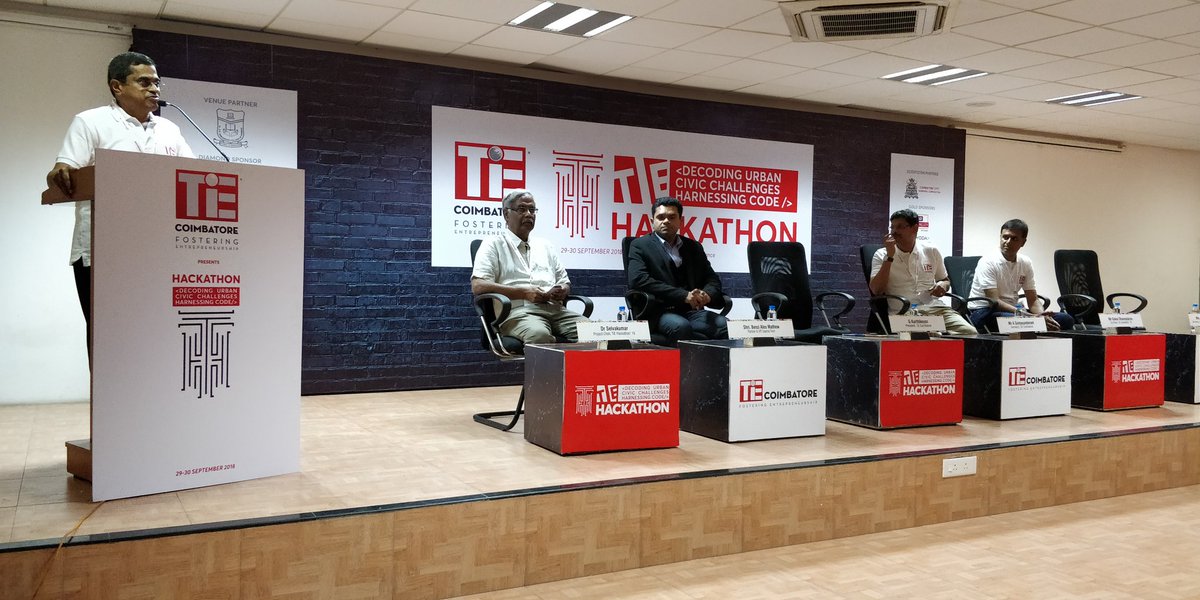 TiE_Coimbatore's tweet photo. Inauguration of#TiEhackathon2018 focus on #Civicchallenges to make #Coimbatore a better place to live #Codekovai #code4Change https://t.co/qnizdN8sZb