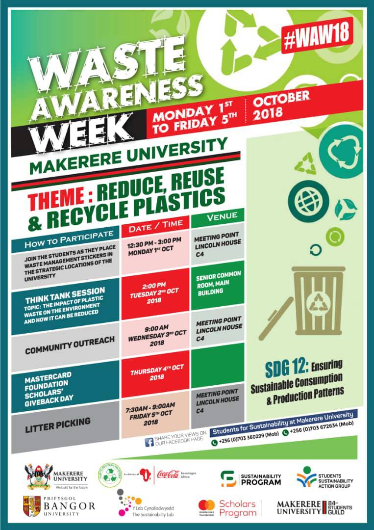 DavidNdabikunze's tweet photo. Did you know that there is no existence of plastics without tempering with the natural environment? Are a wear of your waste @muwmra @MakGuild @MakerereU @Cocacolauganda #WAW18 https://t.co/eCnWEOfeHl