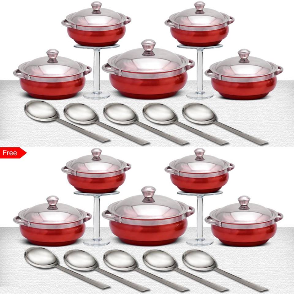 CouponndealN's tweet photo. Serving Handi Set, Get upto 50% Off...!!
To buy, Visit: https://t.co/Rcp5IKEu6U
#couponndeal #handiset #cookwareset #nonstickpan #potsandpans https://t.co/RnhemVZzCd