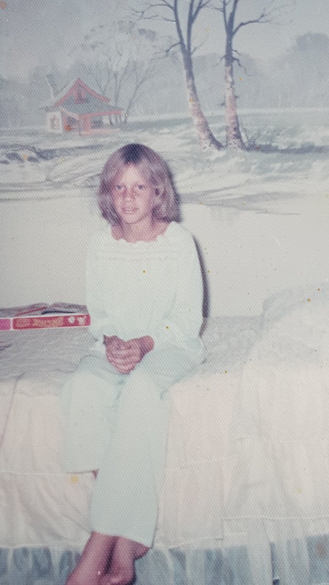 1975 age 7 #ChildhoodCancer #survivor Today I'm 51 with a big list of #LateEffects but I'm still here #cancer #cancersurvivor #GoGold #hope #faith #NeverGiveUp