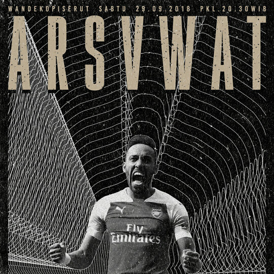 AIS_TA's tweet photo. MATCHDAY 07 #YohNobarCah • Arsenal v Watford
• Sabtu, 29.9.2018
• pkl. 20.30 WIB
• Lokasi @wandekopiserut
• cp: 08563661558 (Rifqi)

#MatchScreeningAISTA #PEA #Arsenal #ARSWAT @ID_ARSENAL https://t.co/TtzCWRyCUb