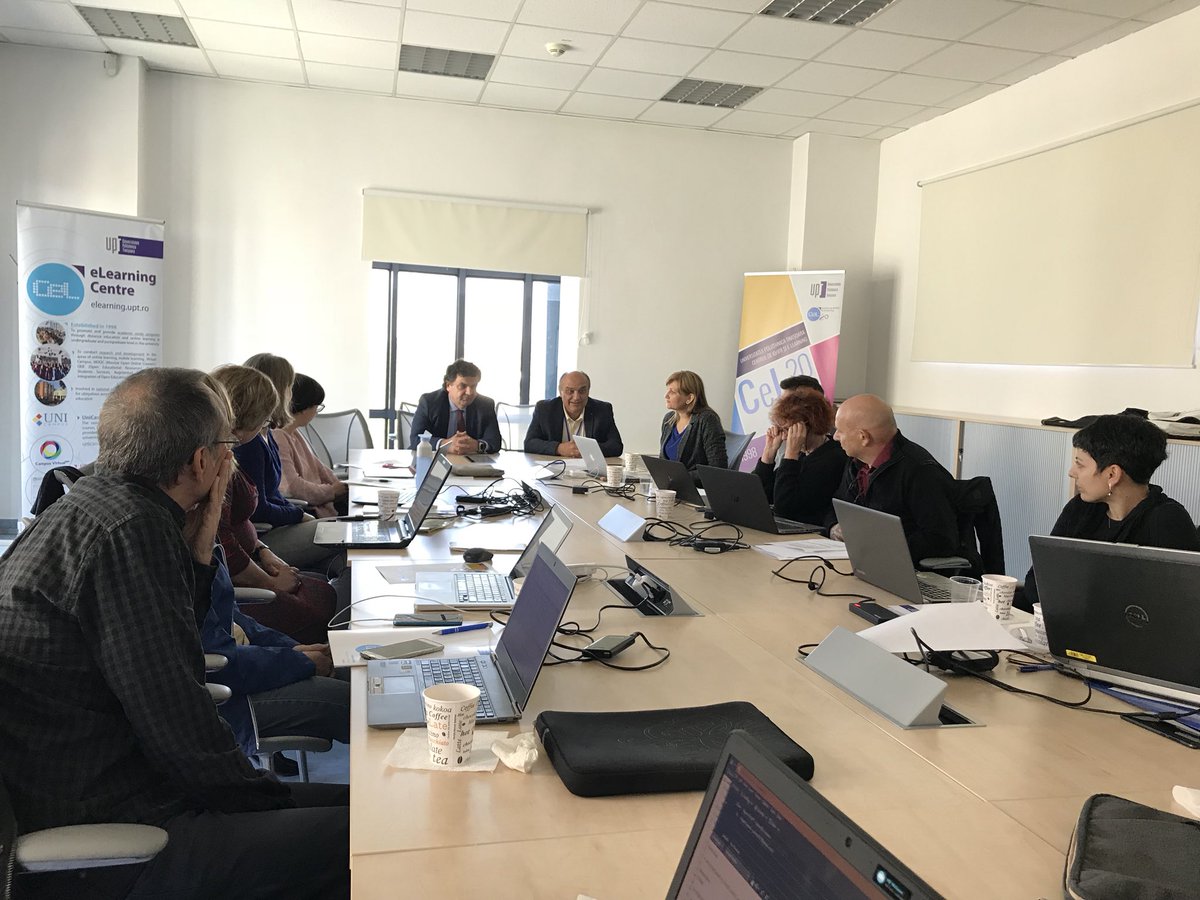 diando70's tweet photo. With @UPTimisoara leaders discussing how #virtualmobilities can be integrated in #engineering education #edtech #HigherEd #openvirtualmobility @openVM_erasmus @elearning_upt @mediendidaktik https://t.co/XP04pqyfzx