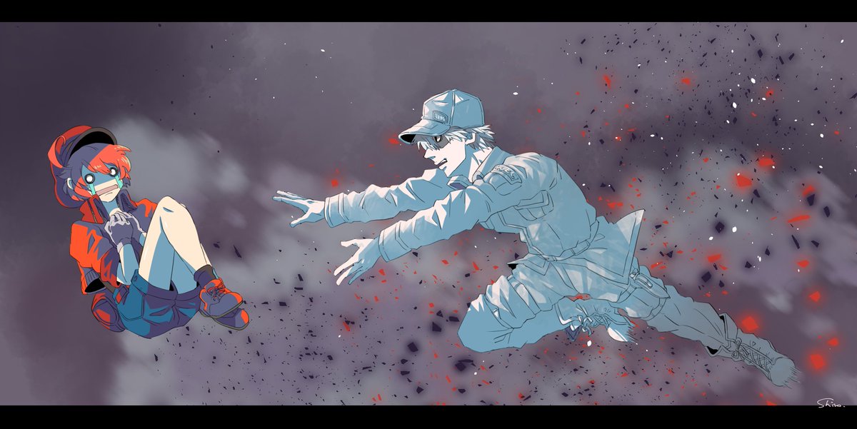 献血】 白赤漫画。私コマ割りできないのでガッツリ4枚＾p＾ あ