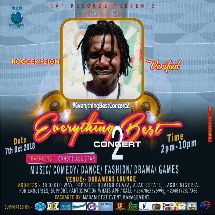 bestslimever's tweet photo. EVERYTHING BEST CONCERT 2
New Confirmed DP's
for Participation | Enquiries
WhatsApp: +2347063375995
Call: +2348172817366
#RapRecords
#TeamBest
#EverythingBestConcert2
#OshodiToTheWorld
#EverythingBest rocks. https://t.co/lLt1VkIBc5