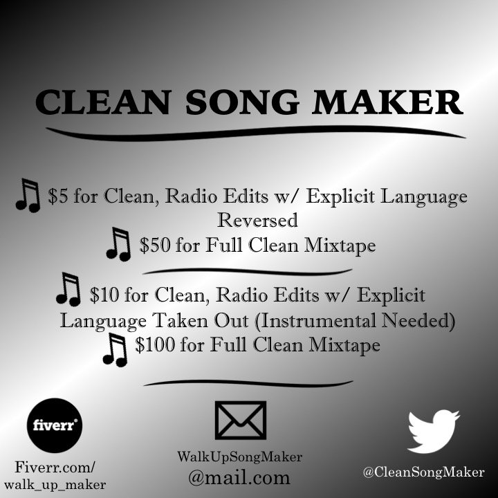 CleanSongMaker's tweet image. Pricing Details