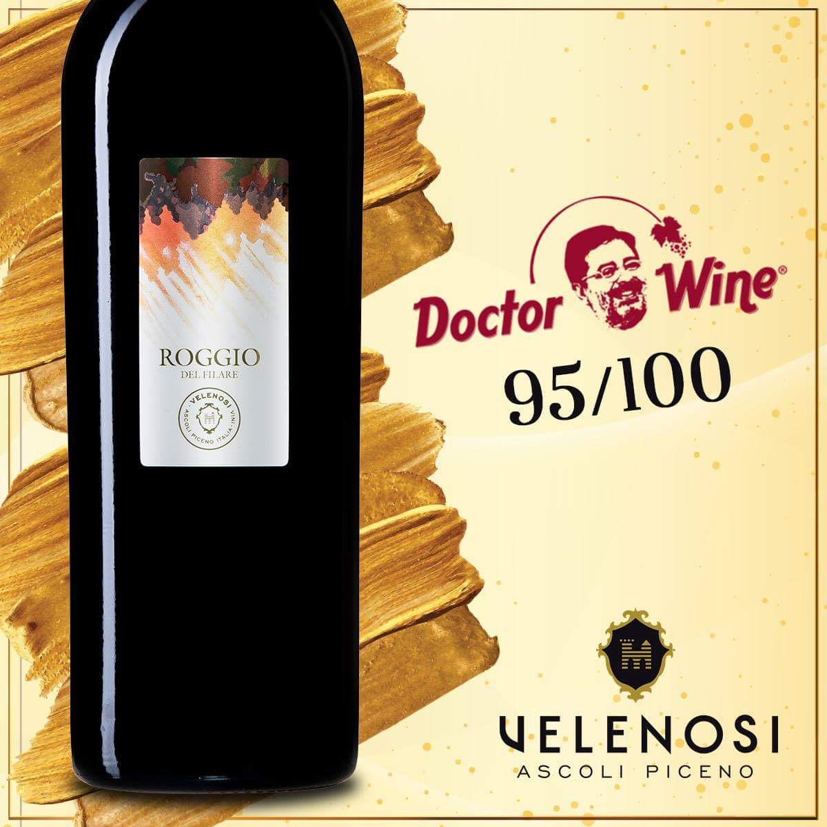 95 su 100 per il nostro Rosso Piceno DOC Superiore 2015 Roggio Del Filare! Grazie a Daniele Cernilli e a tutta la squadra di DoctorWine!
-
95/100 for our Rosso Piceno DOC Superior 2015 Roggio del Filare! Thanks to Daniele Cernilli and all Doctor Wine’s Team!