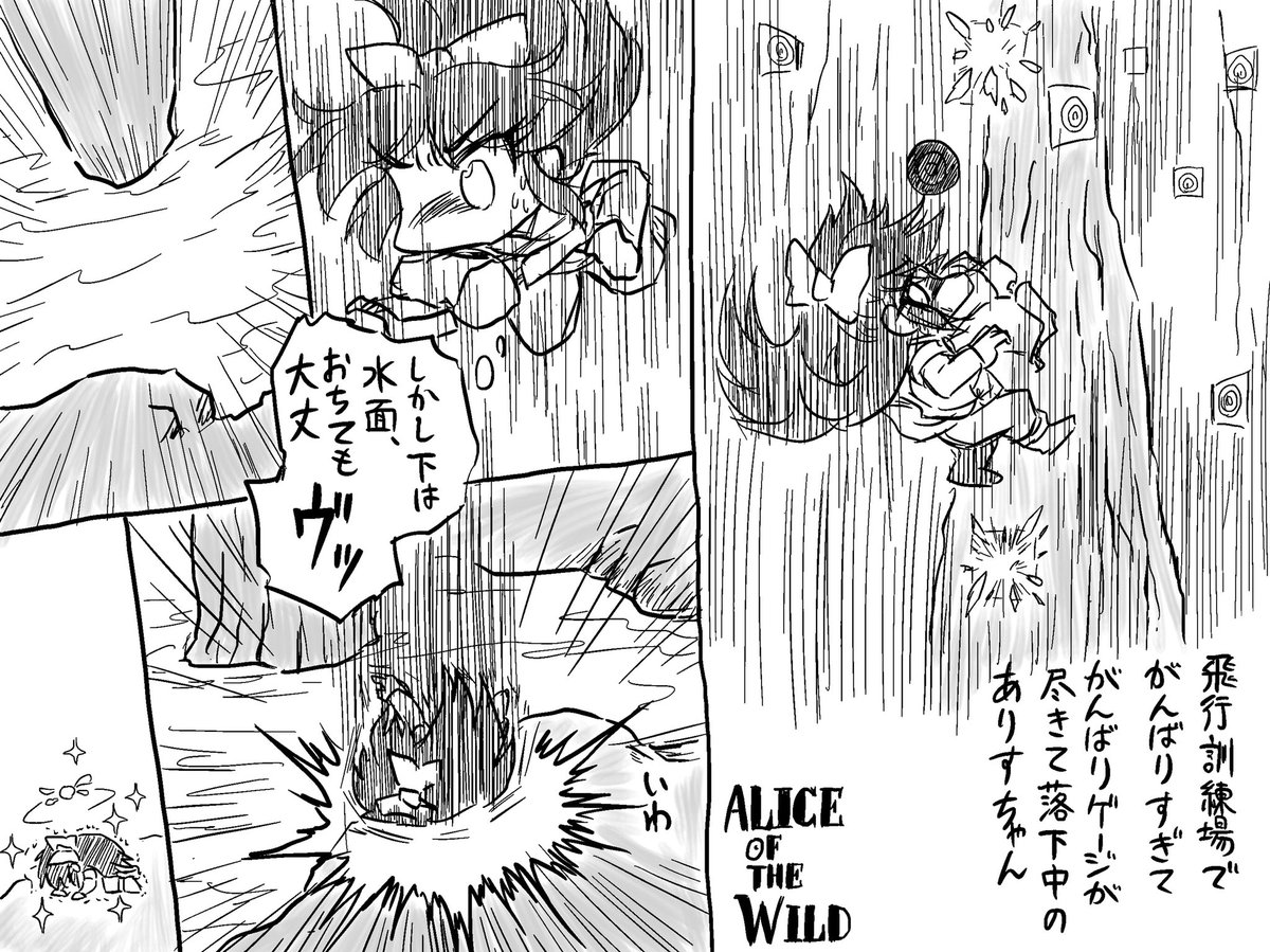 飛行訓練場でがんばりすぎたありすオブザワイルド 