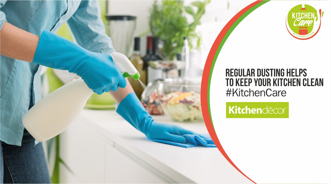 KitchenDecorIN's tweet photo. Regular dusting with a soft, clean, lint-free cotton is best. We don't recommend packaged dusting sheets or pre-moistened dusting/ cleaning sheets. Never use aerosol dusting products.

#KitchenCare #KitchenTips #Kitchenhacks #KitchenTricks #ModularKitchen #KitchenDecor #Pune https://t.co/HoOYh4bYtR