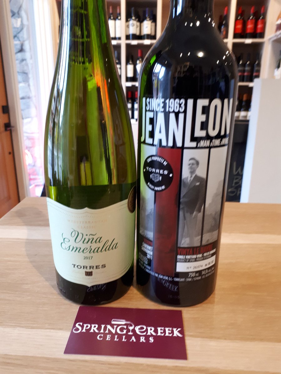 Wineguy_69's tweet photo. open for tasting Sat 3-6pm #SpringCreekCellars 703 Spring Creek Drive... 2 wines from Spanish producer @TorresWines #whatsinyourglass? #winetasting #spanishwines https://t.co/x9sxSCfoPB